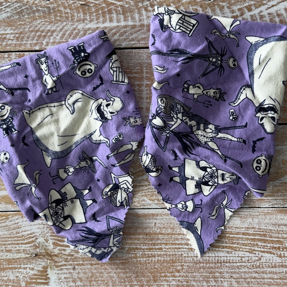 💀💜Nightmare Before Christmas Dog Bandanas – Set of 2💜💀 ~Small